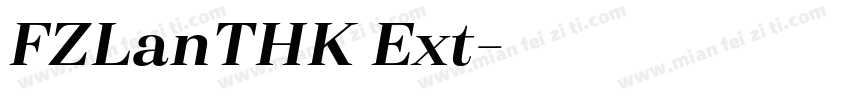 FZLanTHK Ext字体转换